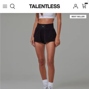 TALENTLESS Boxing Shorts in Pitch Black